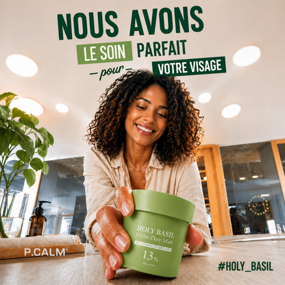 HOLY BASIL - Fini les boutons, taches et acné en 7 jours !