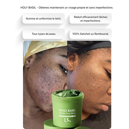 HOLY BASIL - Fini les boutons, taches et imperfections en 7 jours !